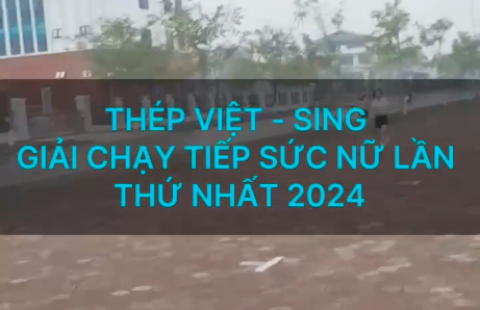 Thép Việt - Sing Giải chạy tiếp sức nữ lần thứ nhất năm 2024. chào mừng ngày quốc tế phụ nữ 8/3